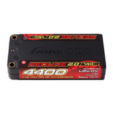 Gens ace Redline 2.0 4400mAh 2S 7.6V 140C HardCase Lipo Battery with 5.0mm bullet